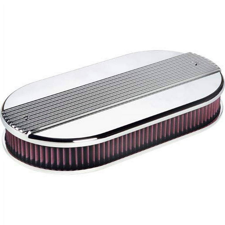 Billet Specialties Air Cleaner Assembly Small Ribbed Oval Billet Specialties Air Cleaner Assembly Small Ribbed Oval