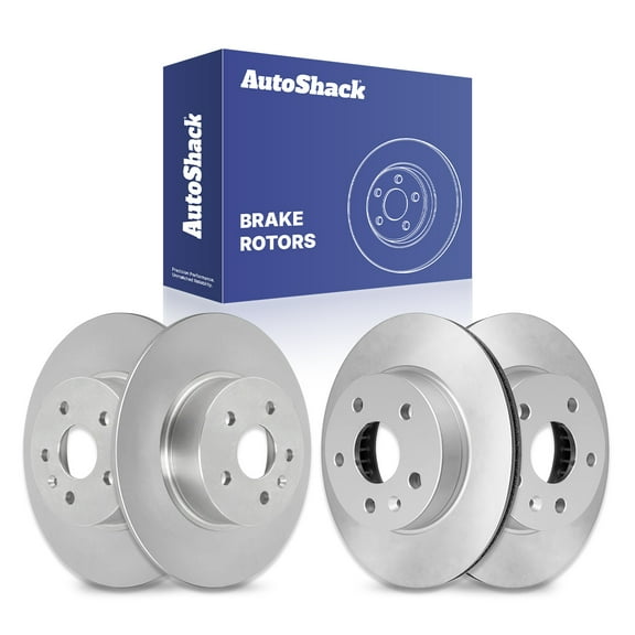 AutoShack Front Vented & Rear Solid Coated Brake Rotors 4-PC Set Replacement for 2013-2015 Chevrolet Malibu 2012-2016 Buick LaCrosse 2011-2017 Buick Regal 2016 Chevrolet Malibu Limited ArmorStop