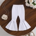 thumbnail image 5 of Girls Fashion Bowknot Flared Trousers Solid Casual Pants, 5 of 9