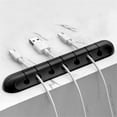 thumbnail image 4 of Bewildely Organizador de cables USB con múltiples orificios, retenedor de cables, escritorio, coche, silicona, Simple Almacenamiento y organización del hogar 7 hoyos, 4 of 6