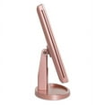 thumbnail image 4 of Impressions Vanity Trifold Vanity Mirror with Lights,3X and 2X Magnifying Face Mirror (Rose Gold), 4 of 7