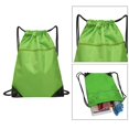 thumbnail image 3 of VONKY Portable Nylon Drawstring Bag Sack Beach Gym Backpack Shoes Bags Convenient and Versatile Light Green 1Set, 3 of 6