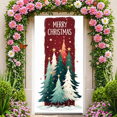 thumbnail image 5 of Decorative Design Christmas Banner Colorful Trees Holiday Decoration for Winter Party Home Decor Celebration, 5 of 9