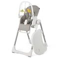 thumbnail image 1 of Babyjoy Trona de Bebé 4 en 1, Silla de Alimentación Plegable con 7 Alturas, Reposapiés Retráctil, Ruedas Bloqueables, Cojín Extraíble, Barra de Juguetes y Bandeja Doble para Niños Pequeños, 1 of 3