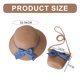 thumbnail image 3 of Sombrero de 52-54cm de circunferencia, bolso de Sombrero de Paja de verano para niños, lazo de dos piezas, bonito sombrero de playa, sombrero para el sol, 3 of 6
