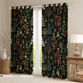 thumbnail image 2 of Feelyou Green Xmas Tree Black Out Curtains, Merry Christmas Curtains Pack of 2 (42x63 Each), Princess Fairy Tale Bedroom Curtains, Window Curtains Home Decor, 2 of 6