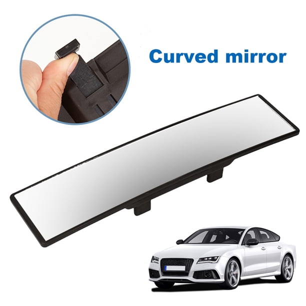 Espejo Retrovisor Panorámico Antideslumbrante Con Clip Goma para Espejo Retrovisor Interior Coche 285mm