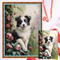 thumbnail image 1 of Hilo Algodón Ecológico Bordado Kit Punto Cruz para Perro Contado 11CT 40x60cm, 1 of 9