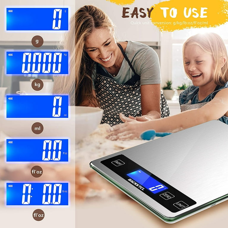  Digital Food Scale - Smart Kitchen Scales with Nutrition  Calculator APP, Gram Scale for Food Ounces and Grams, Food Scale for Weight  Loss, Baking, Cooking, Calorie Scales with 0.1oz Accuracy (3g-5kg)