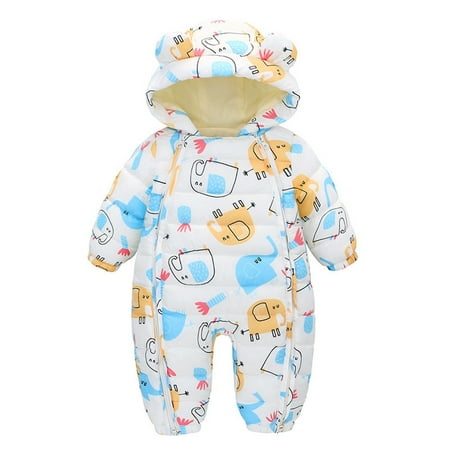 

Xboschi Romper Outerwear Boy Ear Baby Bear Snowsuit Jumpsuit Zipper Winter Girl Hooded Coat Jacket Boys Coat&jacket Kids Clothes 2024