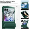 thumbnail image 4 of Oupeigar for Motorola Razr 2024/Razr 2025 Armor Phone Case,with Hinge Cover,Screen Protector,Anti Scrach,Shockproof All-Inclusive Phone Case-Green, 4 of 10