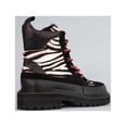 thumbnail image 3 of Cecelia New York Henry Black Zebra Pattern Lace Up Rounded Toe Ankle Boots (Black Leather, 9), 3 of 4
