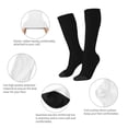 thumbnail image 3 of Fotbe Black Calcetas Divertidas Estampadas para Hombre y Mujer, Calcetas de Algodón hasta la Rodilla para Caminar, Correr, Enfermería y Embarazo, 3 of 6