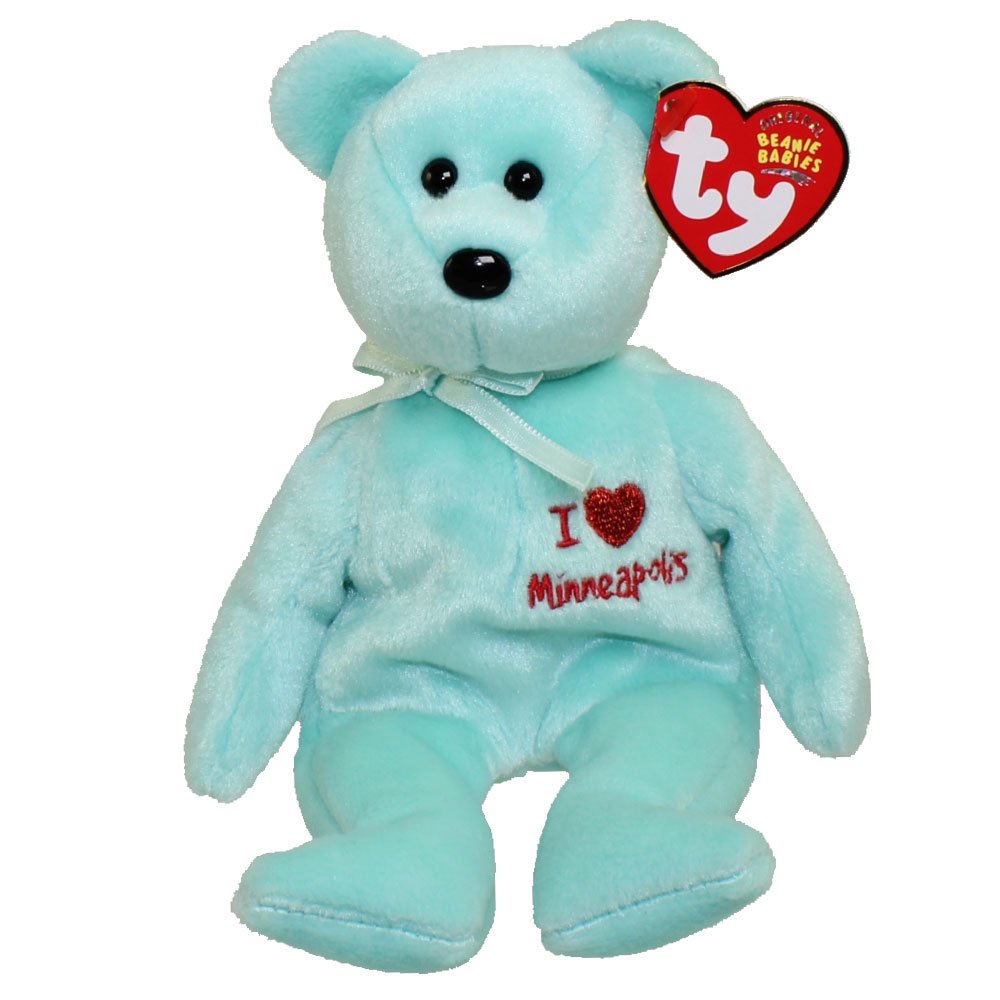 TY Beanie Baby - MINNEAPOLIS the Bear (I Love Minneapolis - Show