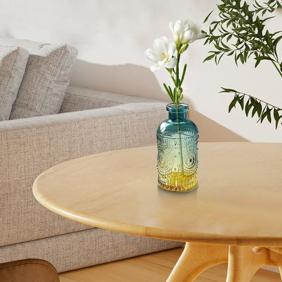 JingChun Vase for Flowers Small Glass Vases for Home Decor Table Centerpieces Living Room Bedroom Bookshelf Kitchen Modern office Wedding Decoration Vintage Flower Vases