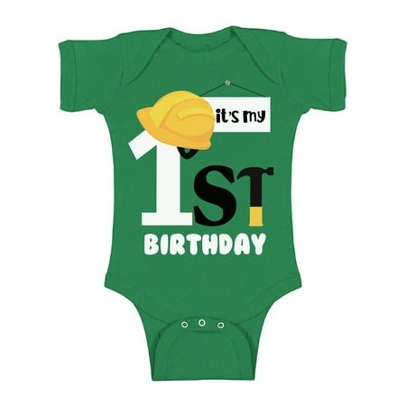 

Awkward Styles First Birthday Boy Bodysuit Short Sleeve It s My 1st B-day Baby Romper Cute Builder Short Sleeve Birthday Gifts for Boy 1st Birthday 1 Year Old Looks Like