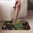 thumbnail image 4 of 1pc Frog Reading on Porch Absorbent Non-Slip Bathroom Thickened Flannel Rug Decor,Soft,Quick Drying,Suitable For Indoor/outdoor Use,Bathrooms,Bedrooms,Kitchens,Terrace,Laundry Rooms,16"x24", 4 of 9