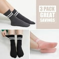 thumbnail image 2 of Pilates Grip Socks Non Slip Yoga Socks for Women, Non Skid Slip Sticky Slipper Barre Socks with Grippers, 2 of 5