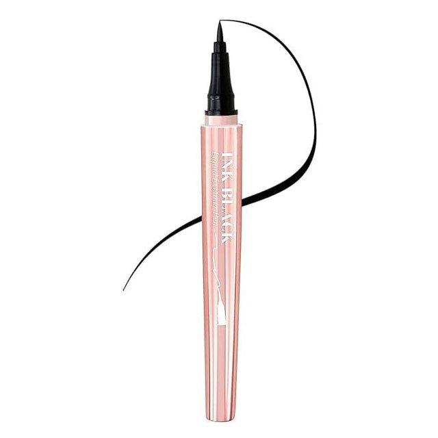 MARS Encre Liquide Longue Tenue Stylo Noir Oeil Li/ Fini Mat et Eyeliner Imperméable (1 ml) (Encre Noire)