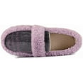 thumbnail image 4 of Zizor Women's Warm Fuzzy Plaid Slippers Cozy Slippers for Women, 4 of 6