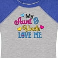 thumbnail image 4 of Inktastic My Aunt and Uncle Love Me with Hearts Boys or Girls Baby Bodysuit, 4 of 5
