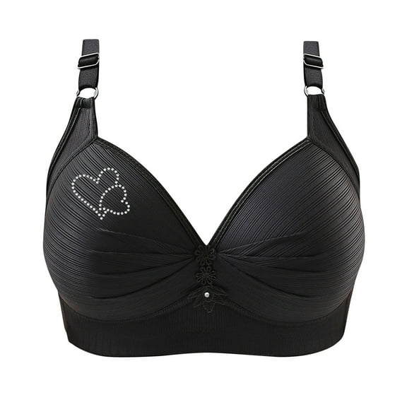 Utoimkio Comfortable Wirefree Bras for Women Plus Size Breathable Everyday Bras for Women Full Coverage Bras