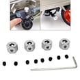 thumbnail image 1 of Adaptador de buje hexagonal de coche RC 4 piezas perfecl aleación de aluminio 5 mm a 12 mm Plata, 1 of 8