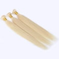 thumbnail image 4 of 613 Blonde Bundles Human Hair Silky Straight Human Hair Extensions for Women Human Hair Bundles Extensions Brazilian Virgin Hair 100g/pc 32", 4 of 8