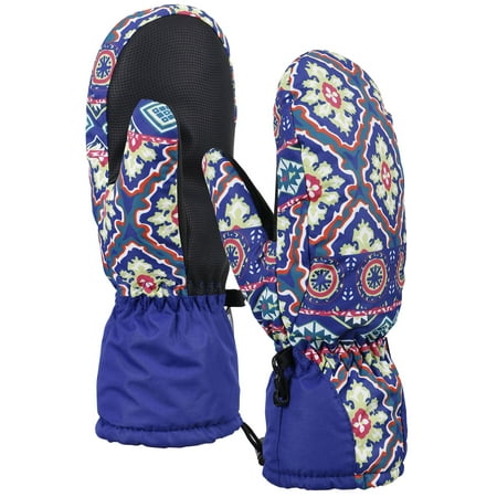 Women's Winter 3M Thinsulate Waterproof Ski Mittens Gloves,Style1,S/M