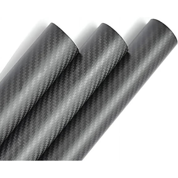 3K Carbon Fiber Tubes - Set of 2, Length 500mm, Outer Diameter 16mm, Inner Diameter 15mm, Twill Matte