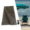 thumbnail image 5 of Chair Replacement Fabric Repair Cloth with Ropes for Beach Patio Chair Black Gray, 5 of 8