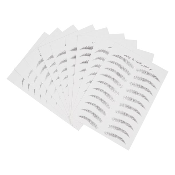 9 Sheets Eyebrows Sticker False Eyebrows Tattoos Temporary Eyebrows