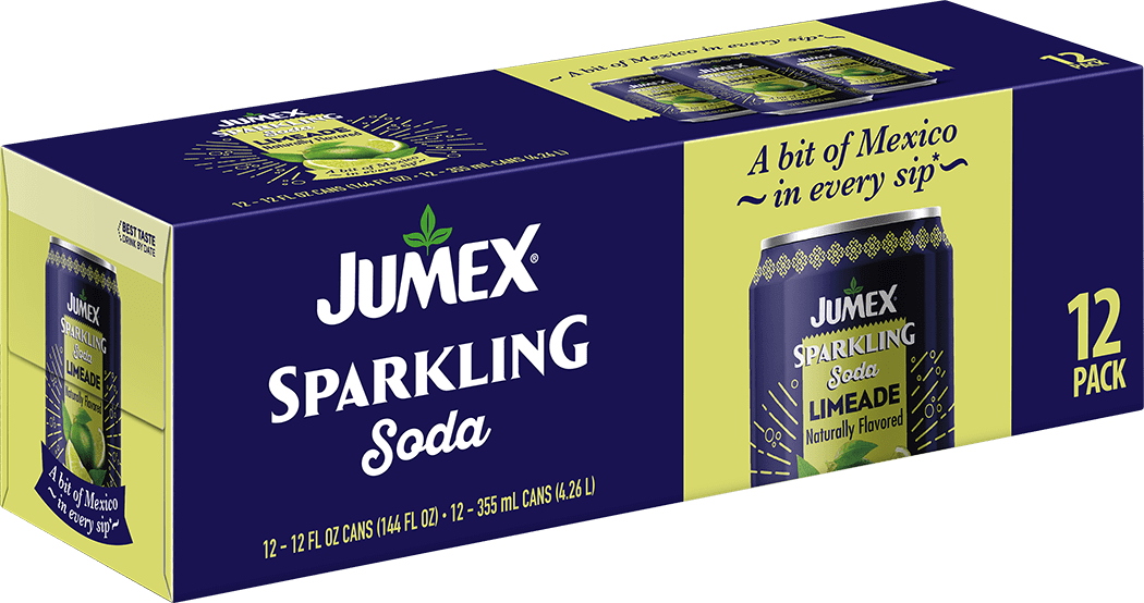 Jumex Sparkling Soda Limeade, 12 Fl Oz Cans, 12 Count