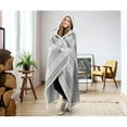 thumbnail image 2 of Hoodzy Blanket Faux Fur Grey, 2 of 2