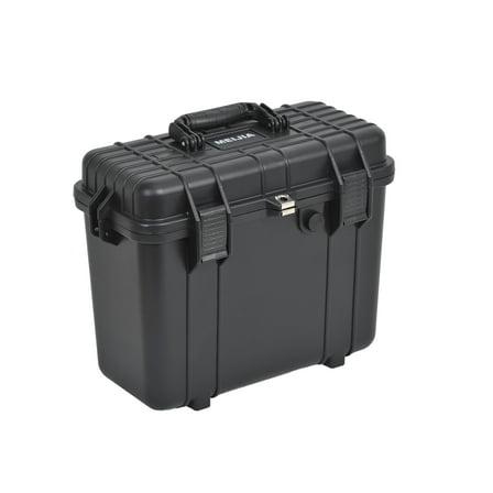 MEIJIA All Weather Waterproof Hard Camera Case with Customized Fit Foam Included, Elegant Black,16.26x8.66x13.39inches