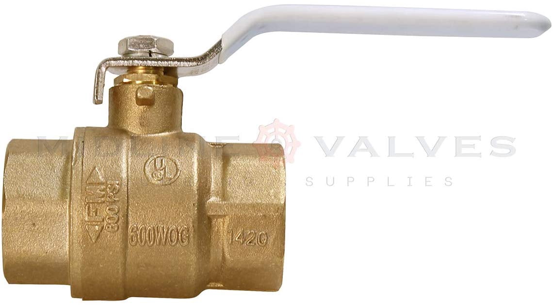 4 in. FIP x 4 in. FIP Premium Brass Full Port Ball Valve (2 Pack)