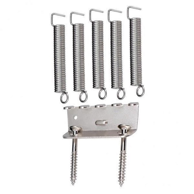 5x Tremolo Chrome - Guitarra eléctrica resistente Piezas de puente trémolo Muelles, y tornillos 5 piezas