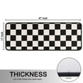 thumbnail image 5 of Kitchen Rugs Sets Of 2,Black and White Checkered Pattern Anti Fatigue Kitchen Mat Rugs Non Slip Washable,Decorative Kitchen Floor Mats for Kitchen,Sink,Laundry,17"x47"+17"x47", 5 of 5