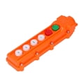 thumbnail image 1 of FLAMEEN Crane Controller,Crane Controller Hoist Remote Control Station Push Button Switch 6 Ways COB‑62A 220V/500V,Crane Control Switch, 1 of 8