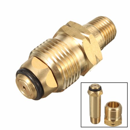 Antique Brass Connector Home Soild Brass Stove Tank Propane LP Gas Cylinder Fitting Full Flow POL Connector 1/4
