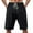 Black, variant on Dwralegc Mens Cargo Shorts Knee Length Elastic Waist Short Athletic Casual Board Shorts Fashion Big and Tall Lightweight Pants with Pockets Black 3XL
