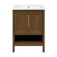 thumbnail image 6 of Château 24" Freestanding Bathroom Vanity in Brown Oak with Sink Top, 6 of 9