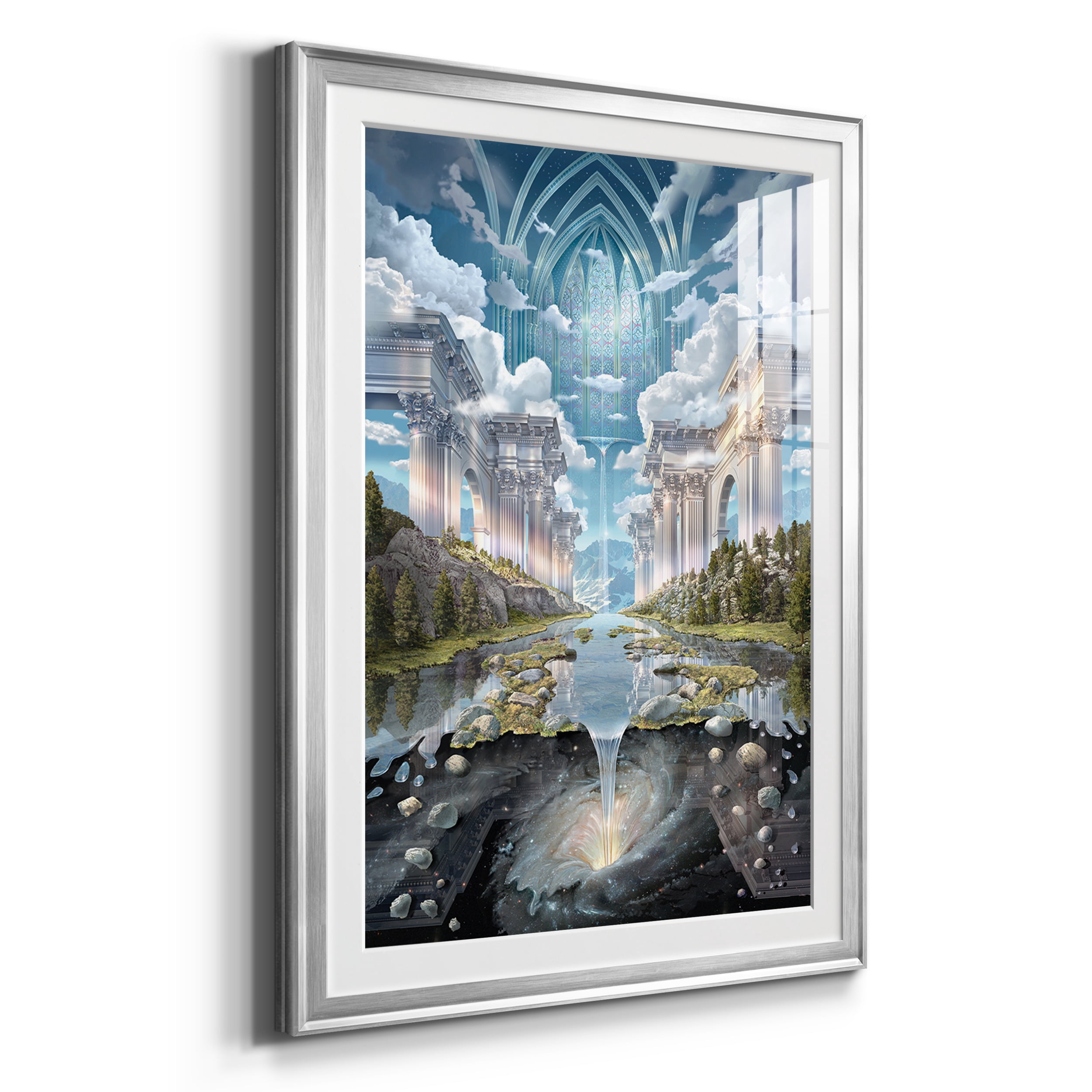 Genesis II Premium Framed Prints Set of 3 - Ready to Hang - 30.5 x 42.5 Each - Silver Frame