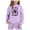 Purple, variant on MuXiKeJi Clothes Girl Sets Size 5 Cartoon Print Long Sleeve Warm Pullover Hoodie Sweatshirt and Jogger Sweatpants Clothing Fall Kids 2pcs Outfits