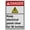 Warning Sign 2, variant on Industrial ANSI Vertical Electrical Voltage Warning Sign - 8"x12" Weatherproof, UV Resistant for Indoor/Outdoor Workplace (110 Volts)