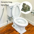 thumbnail image 6 of Darzheoy Toilet Bolt Caps, Decorative Toilet Bolt Covers, Ceramic Cute Frog Covers Toilet Bolts Bathroom Decor Easy installation, 6 of 7