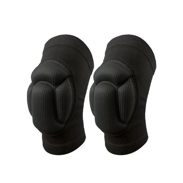 1 Pair Protective Knee Pads Thicken Protection Sports Elastic Anti Collision Pads Fitness Basketball Volleyball Knee Protector