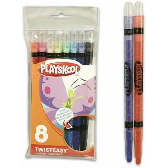 PLAYSKOOL 8-COUNT TWISTEASY TWIST CRAYONS