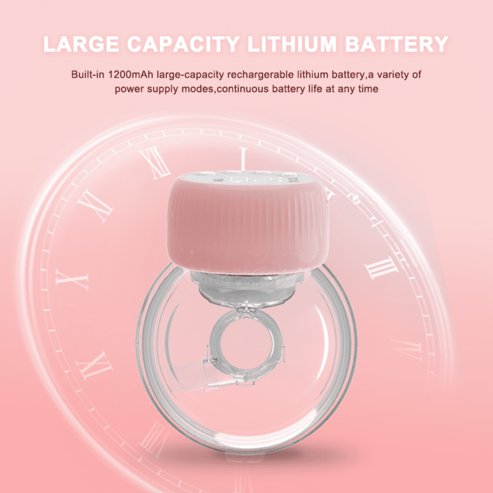 Portable Breast Pump - Ultra Quiet, 4 Modes, Anti-Backflow, Long-Lasting Battery, Hospital-Grade Efficiency