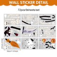 thumbnail image 2 of THOPBPRK Halloween Static Cling Window Decals for Home Party Decorations, Spooky Removable PVC Wall Stickers for Bedroom Living Room Glass Surfaces, Decor, 2 of 7
